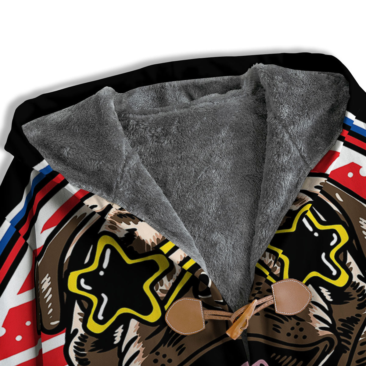 Pug Hipster Print Men's Windbreaker Jacket-grizzshop