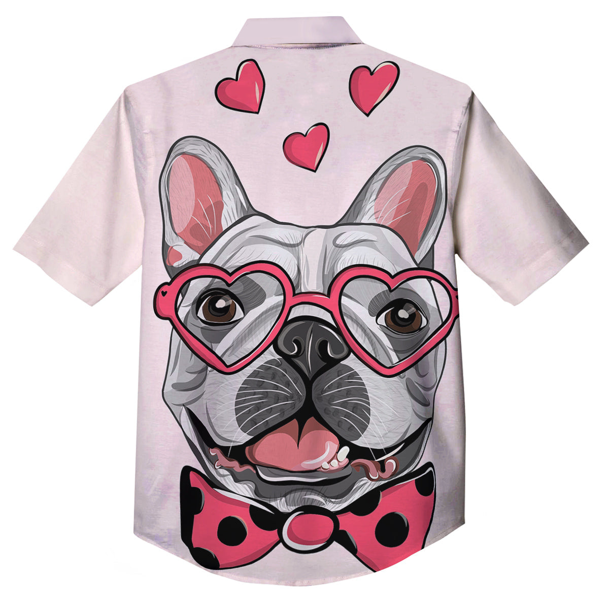 Pug With Glasses Cute Print Cute Button Up Shirt-grizzshop
