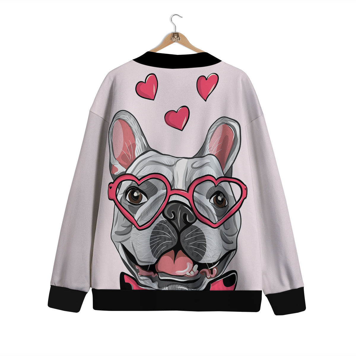 Pug With Glasses Cute Print Cute Cardigan-grizzshop