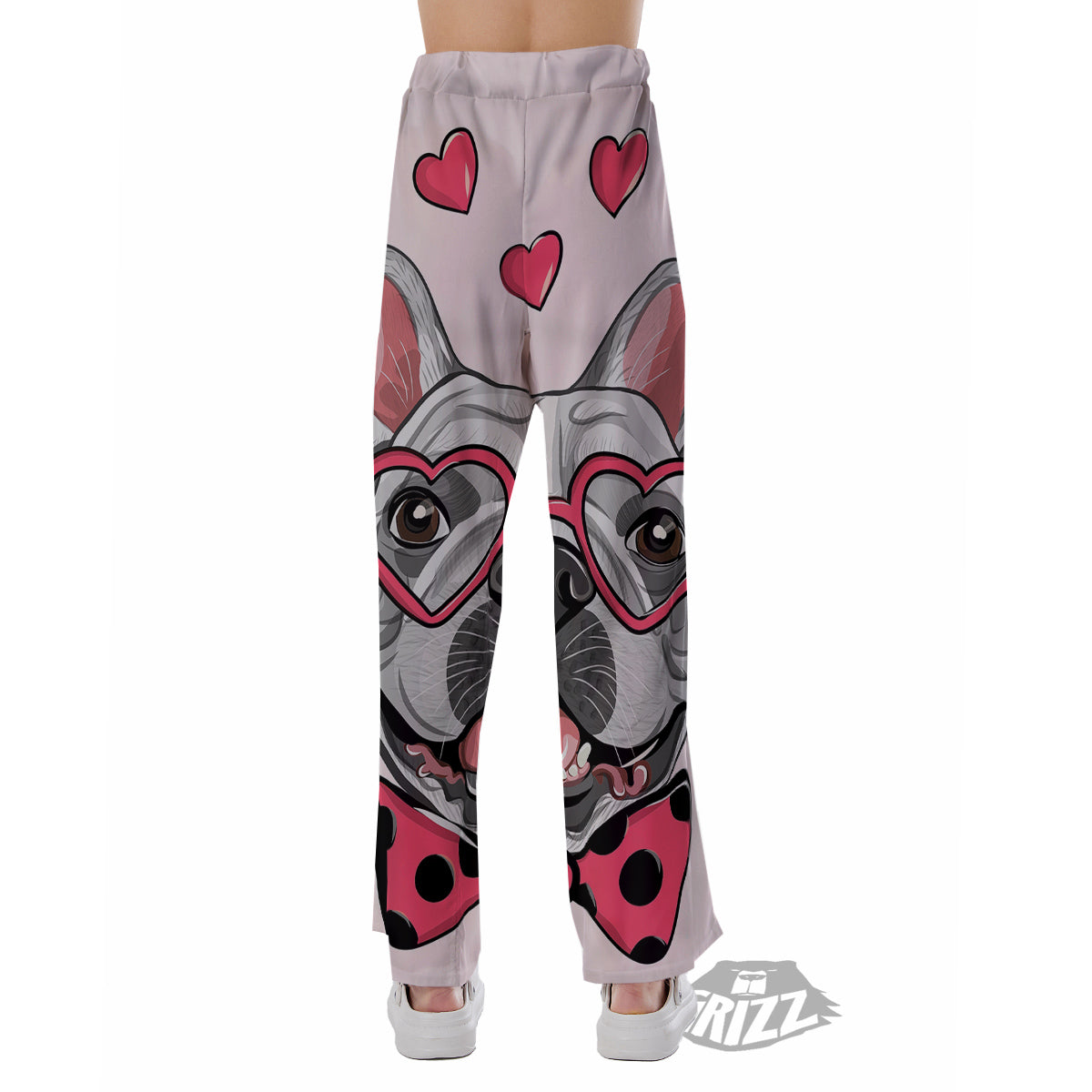 Pug With Glasses Cute Print Cute Pajama Pants-grizzshop