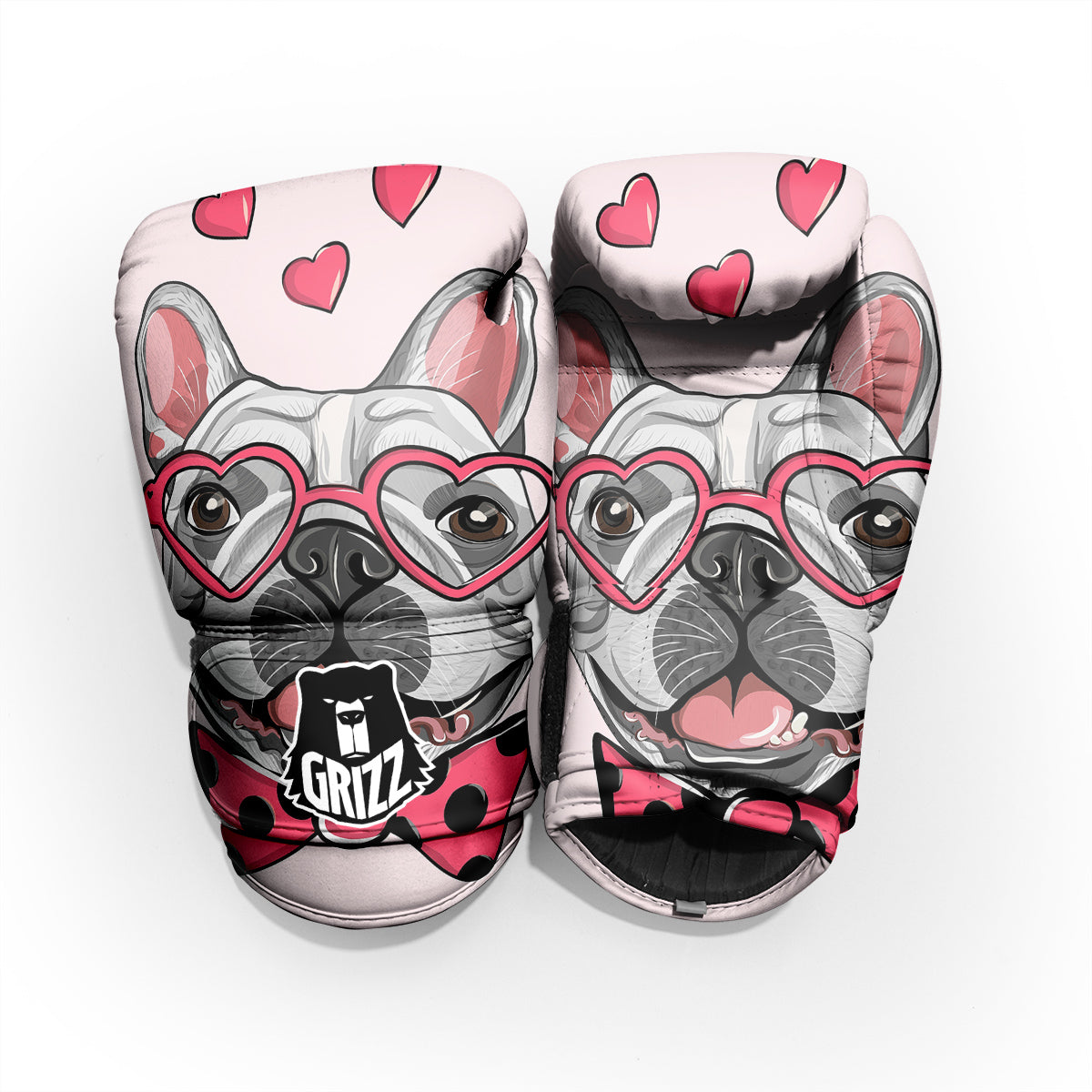 Pug With Glasses Cute Print Cute Pro Boxing Glove