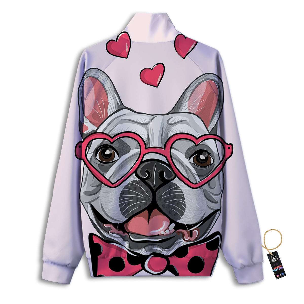 Pug With Glasses Cute Print Cute Track Jacket-grizzshop