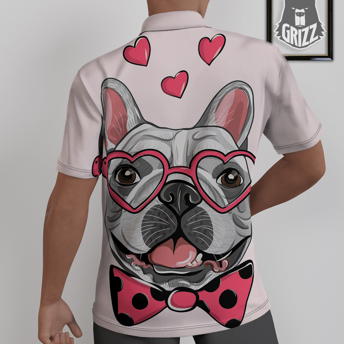 Pug With Glasses Cute Print Cute Untucked Shirts-grizzshop