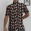 Pug Christmas Santa Print Pattern Untucked Shirts-grizzshop