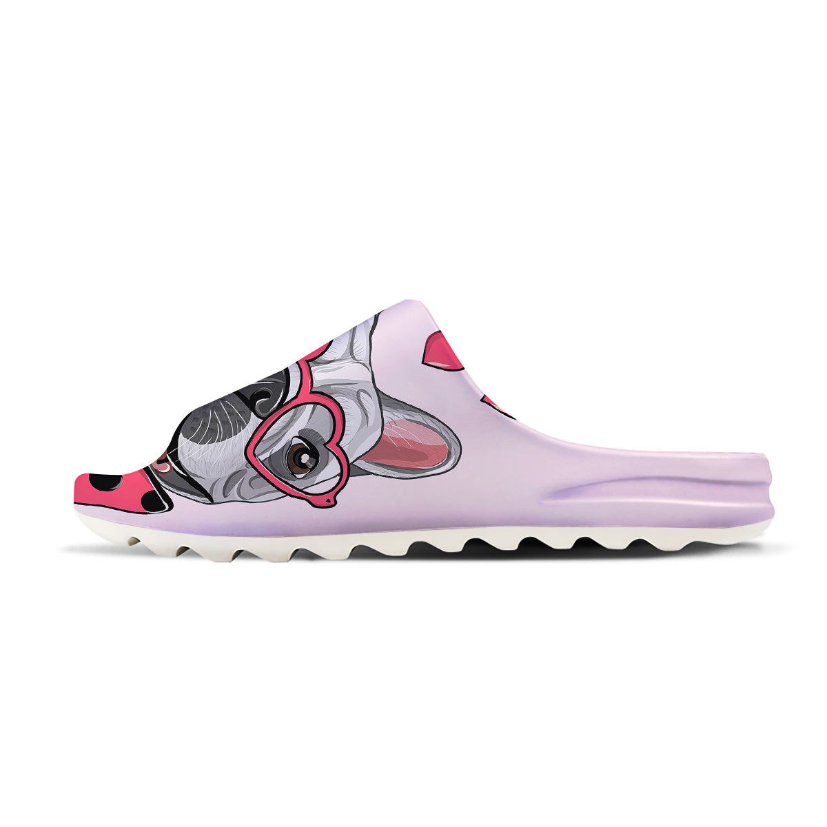 Pug With Glasses Cute Print Cute Sandals-grizzshop
