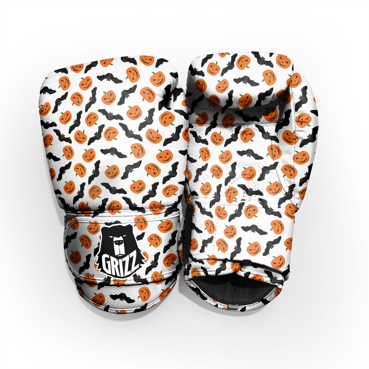 Pumpkin And Bat Halloween Print Pattern Pro Boxing Glove