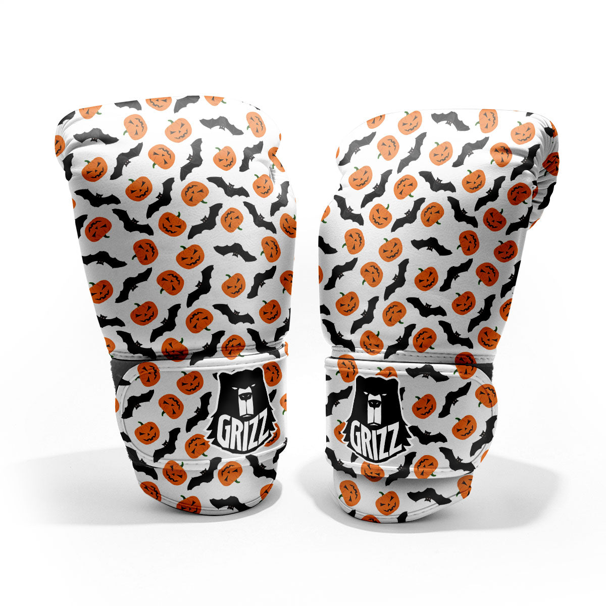 Pumpkin And Bat Halloween Print Pattern Pro Boxing Glove