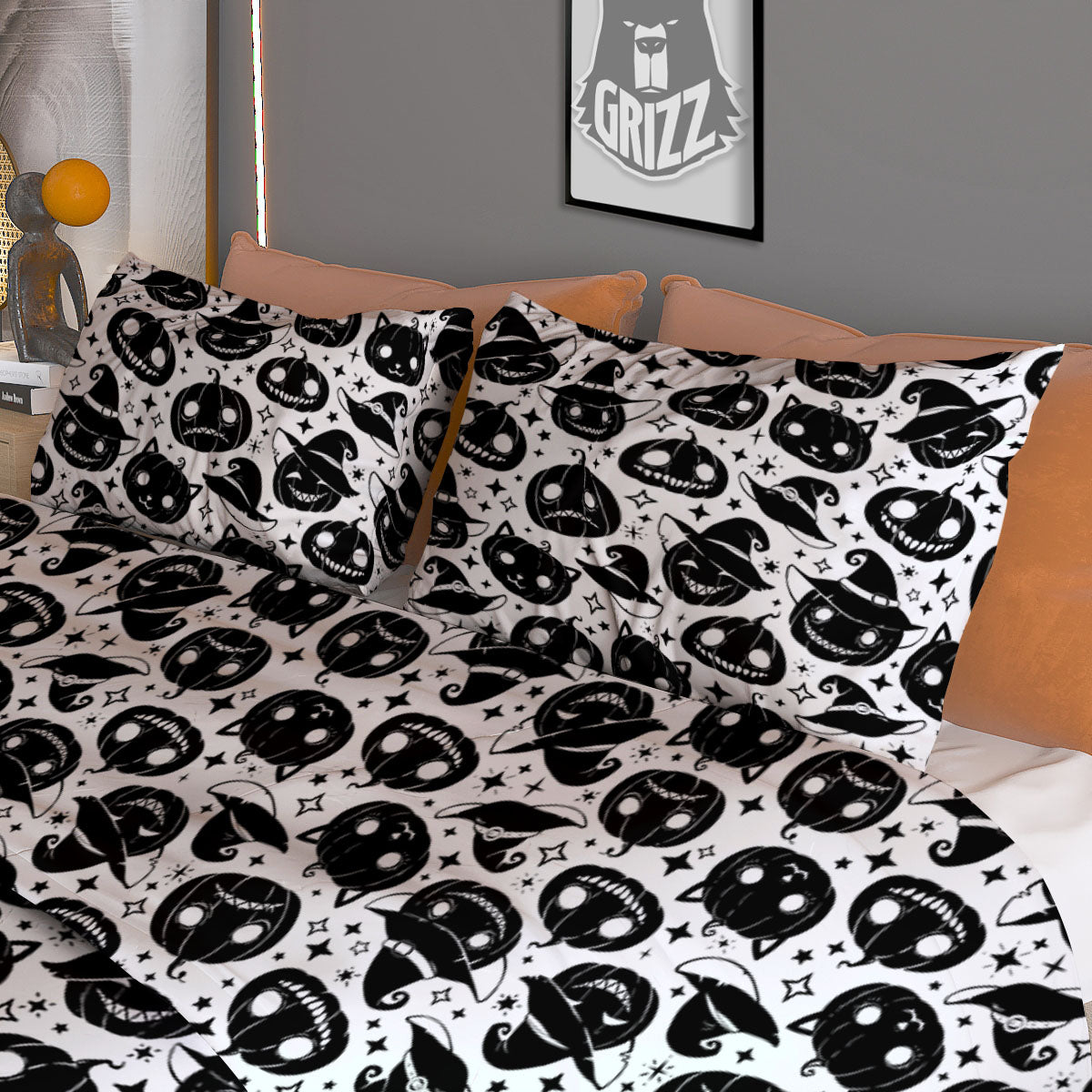 Pinscher Doberman Print Pattern Duvet Cover Bedding Set