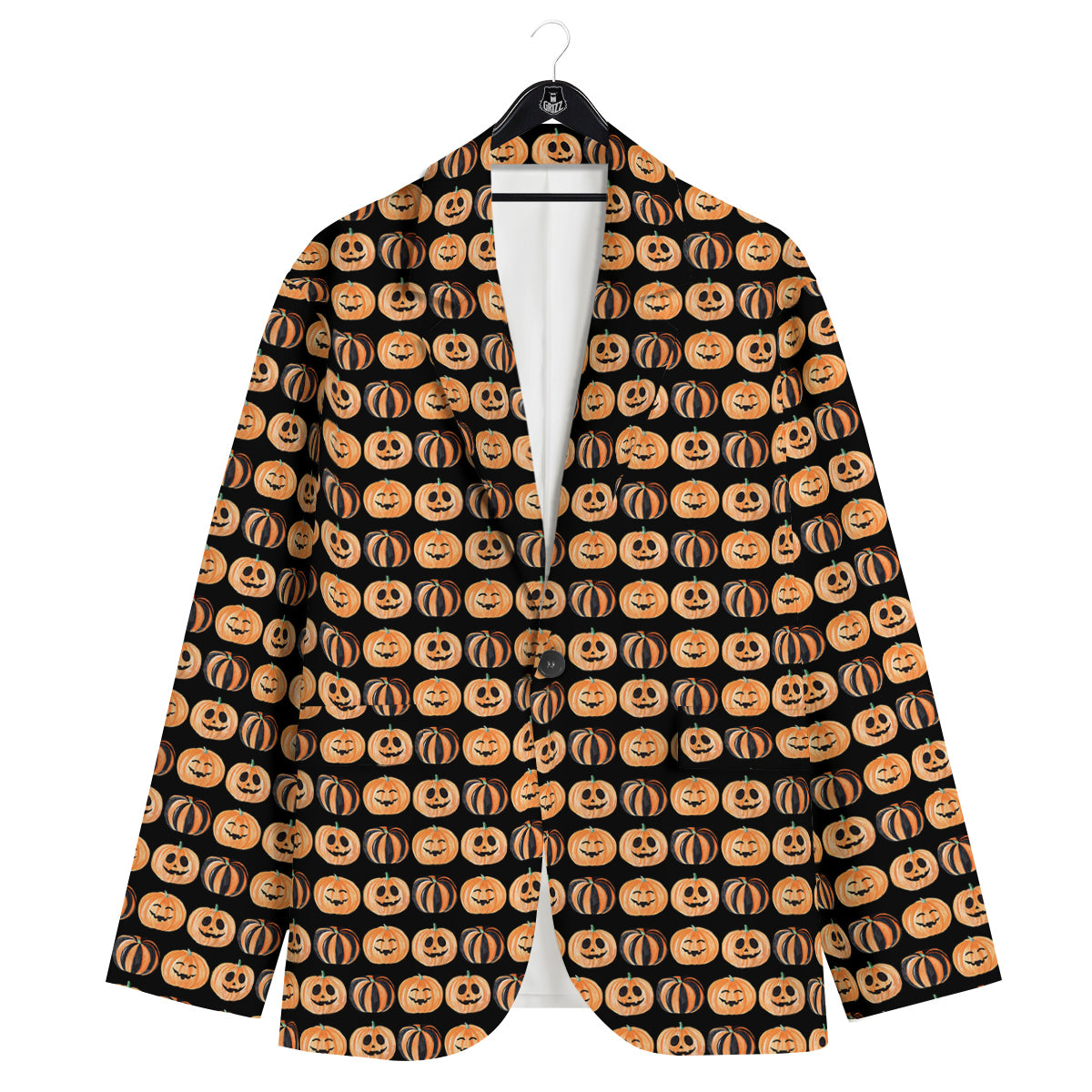 Pumpkin Cute Print Pattern Men's Sport Coat-grizzshop