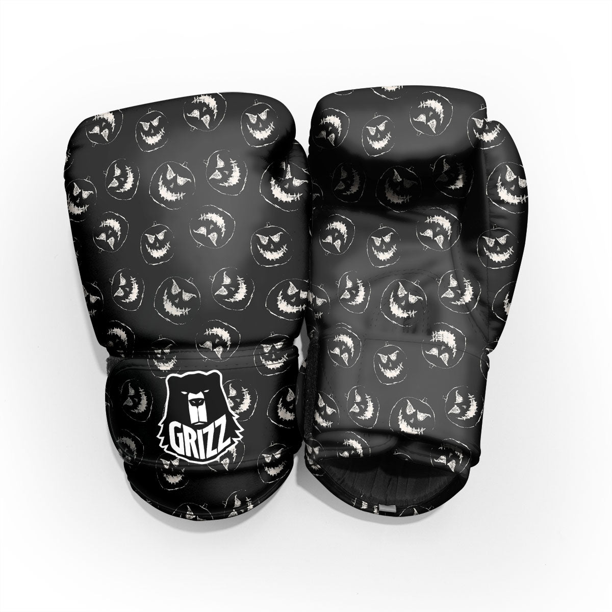 Pumpkin Faces Halloween Print Pattern Pro Boxing Glove