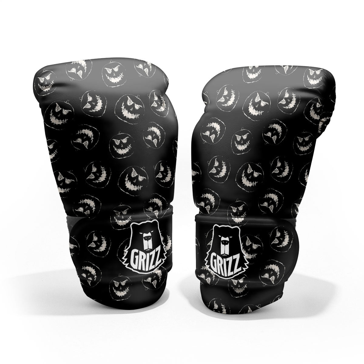 Pumpkin Faces Halloween Print Pattern Pro Boxing Glove
