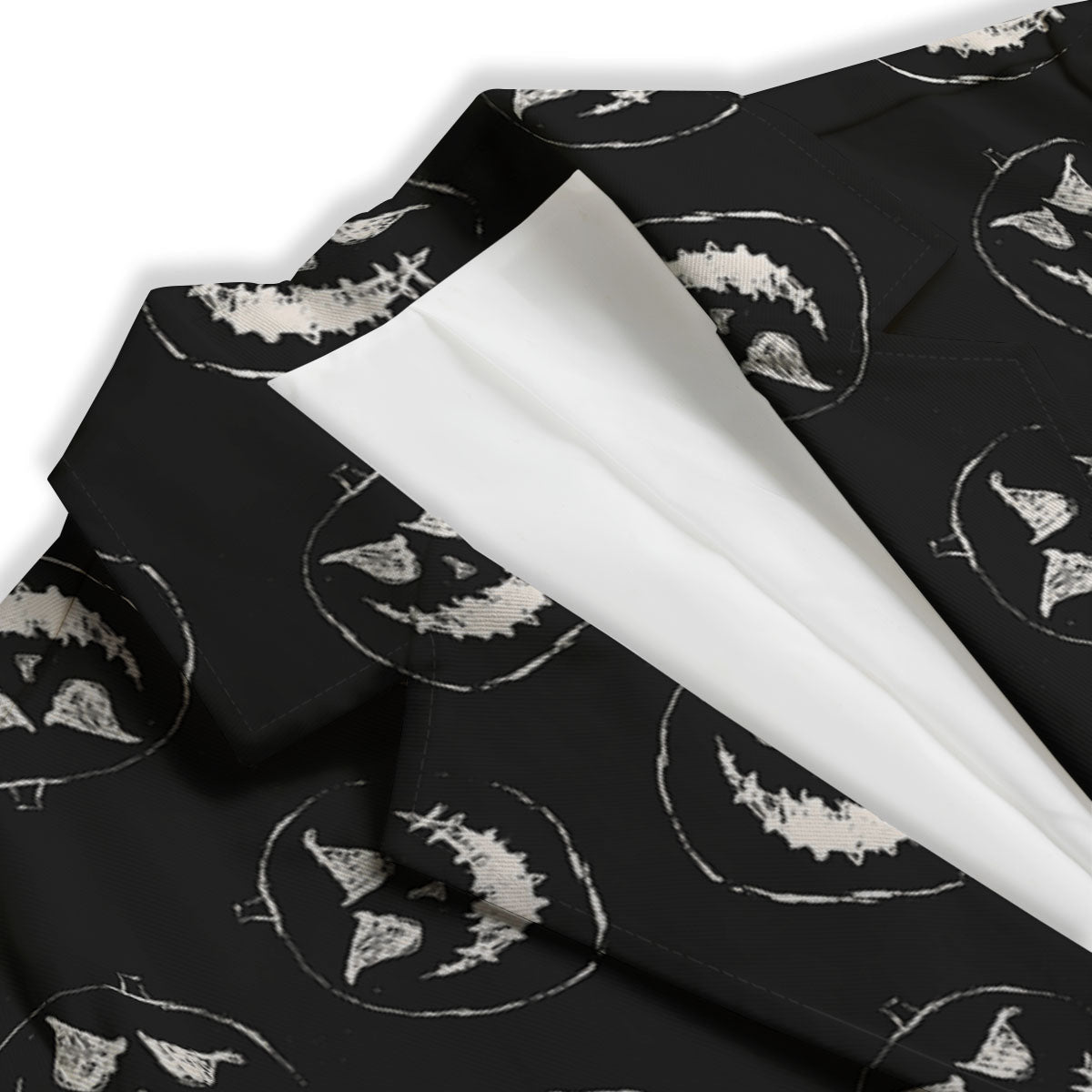 Pumpkin Faces Halloween Print Pattern Women's Blazer-grizzshop