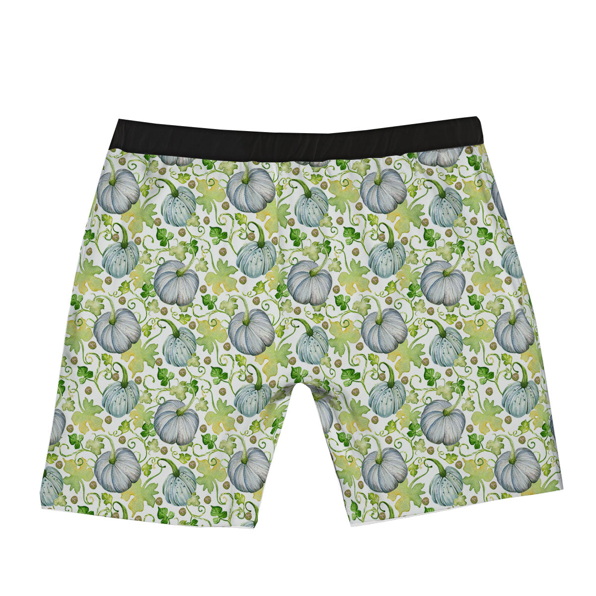 Pumpkin Green Print Pattern Boxer Briefs-grizzshop