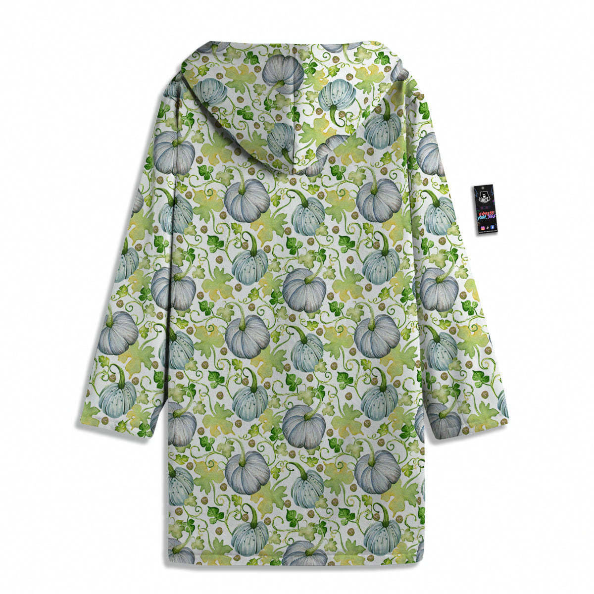 Pumpkin Green Print Pattern Men's Windbreaker Jacket-grizzshop