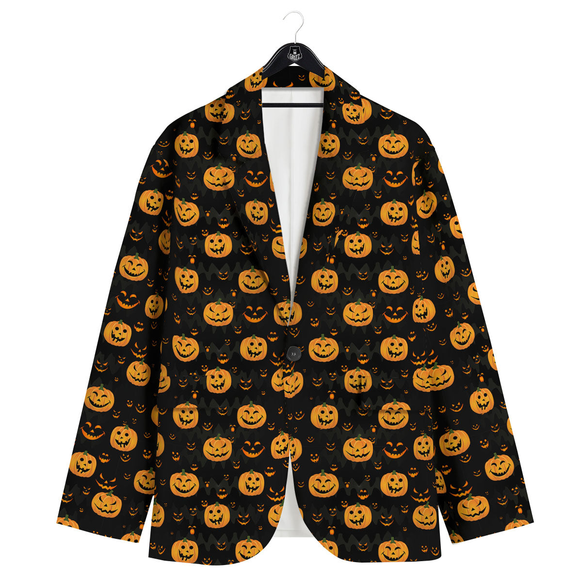 Pumpkin Halloween Fun Print Pattern Men's Sport Coat-grizzshop