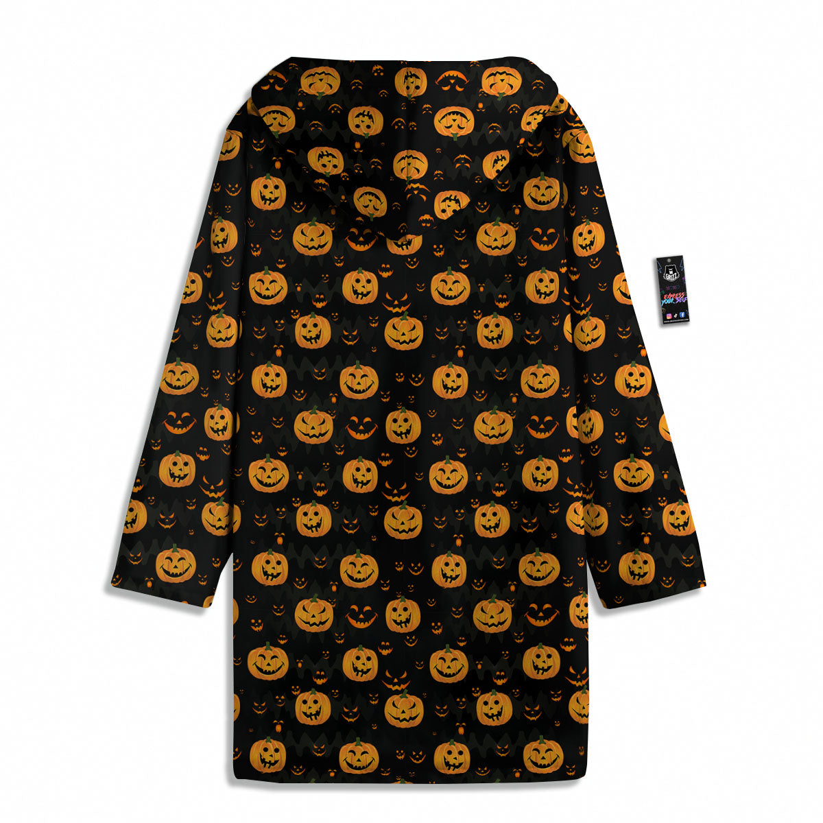Pumpkin Halloween Fun Print Pattern Men's Windbreaker Jacket-grizzshop