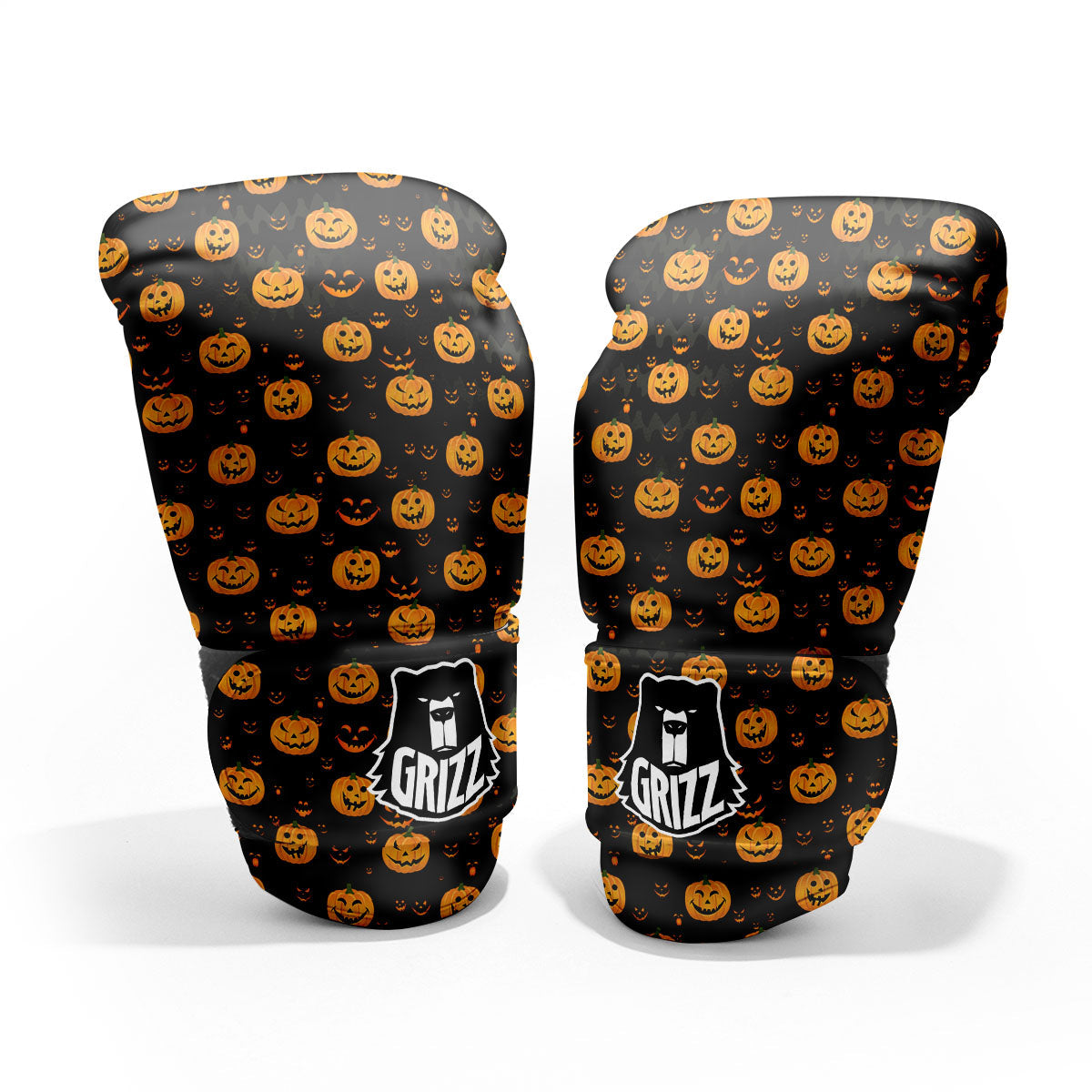 Pumpkin Halloween Fun Print Pattern Pro Boxing Glove