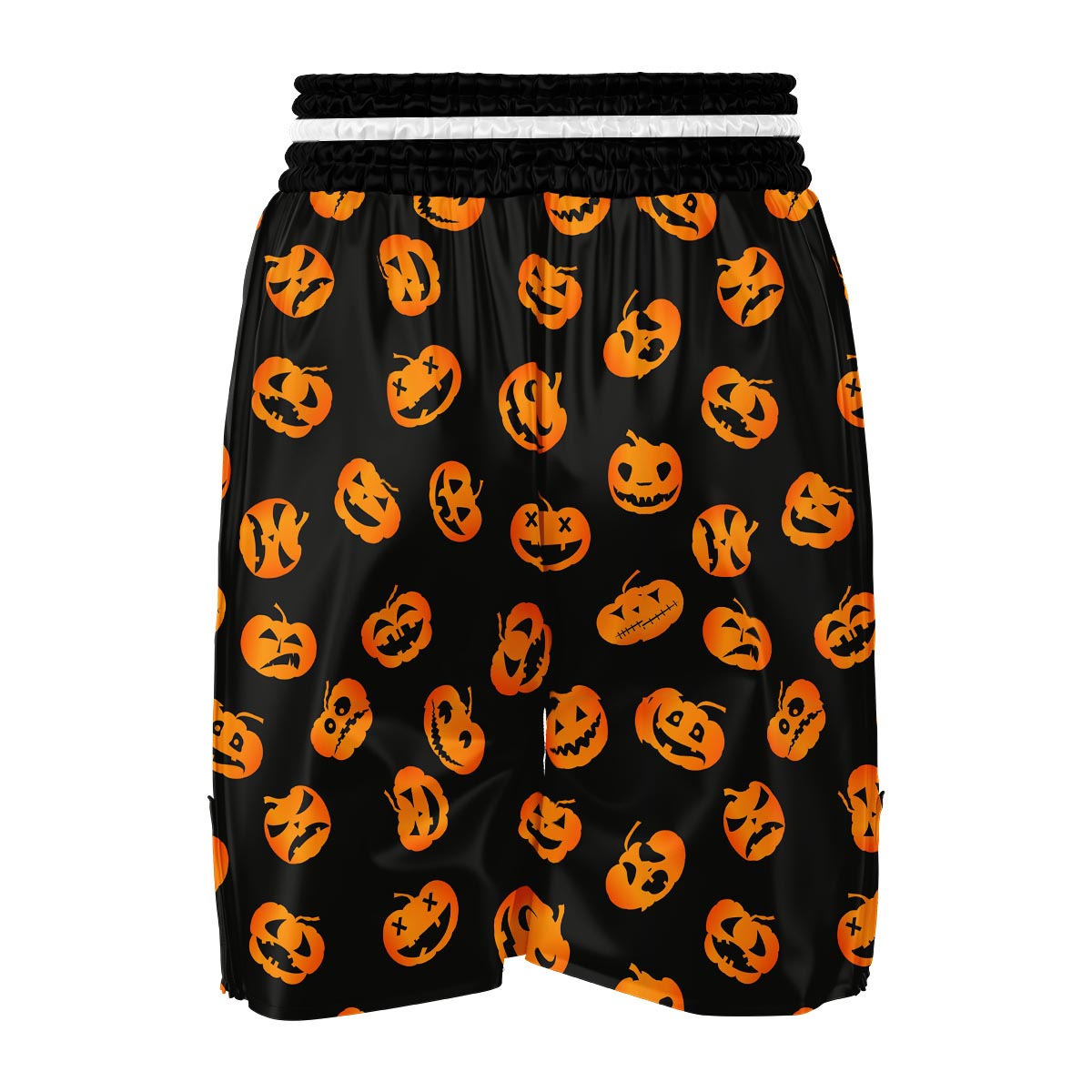 Pumpkin Halloween Pattern Print Boxing Shorts-grizzshop