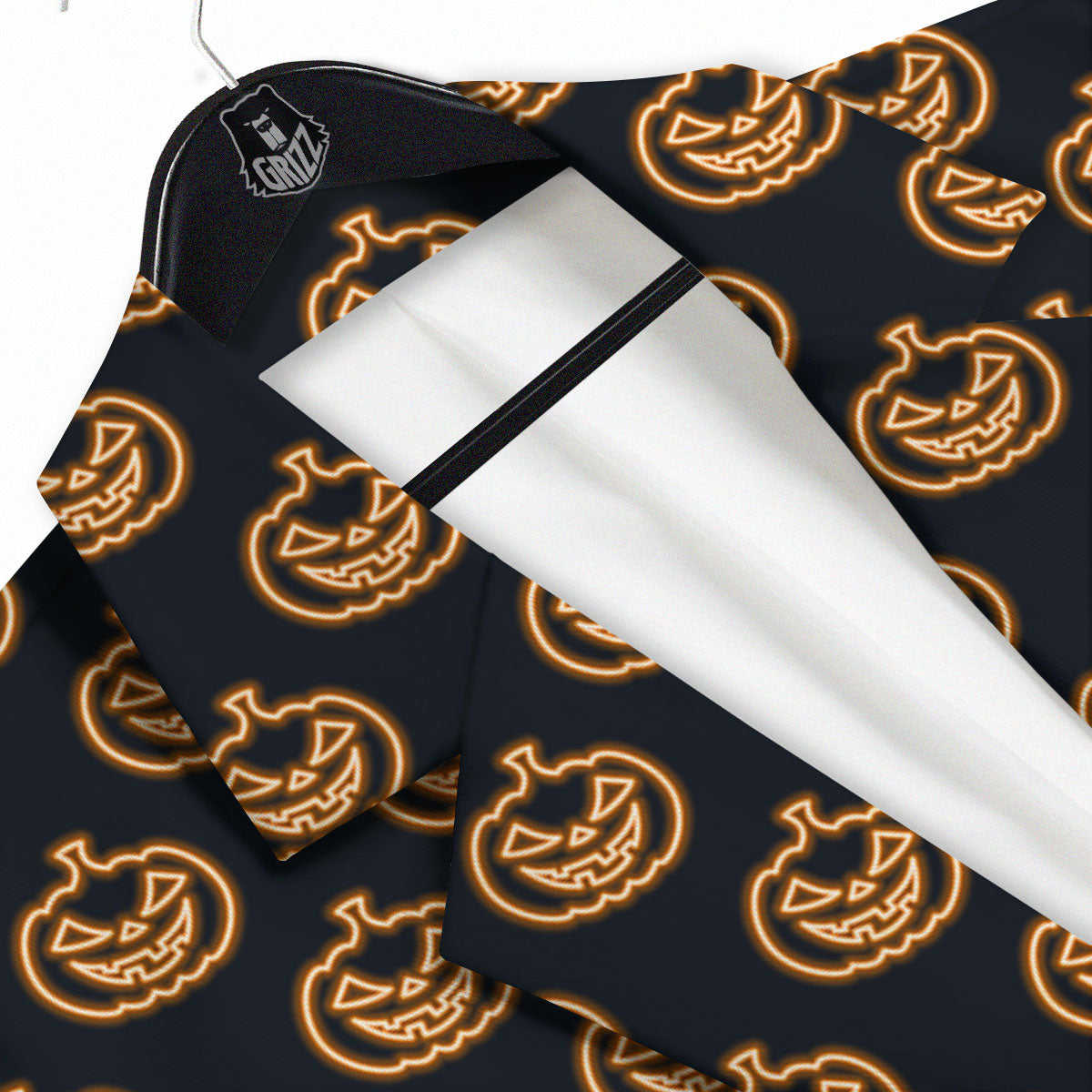 Pumpkin Halloween Print Pattern Men's Sport Coat-grizzshop