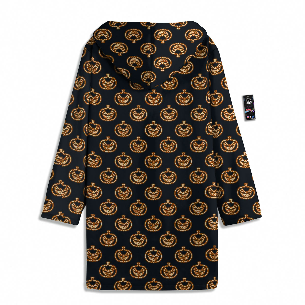 Pumpkin Halloween Print Pattern Men's Windbreaker Jacket-grizzshop