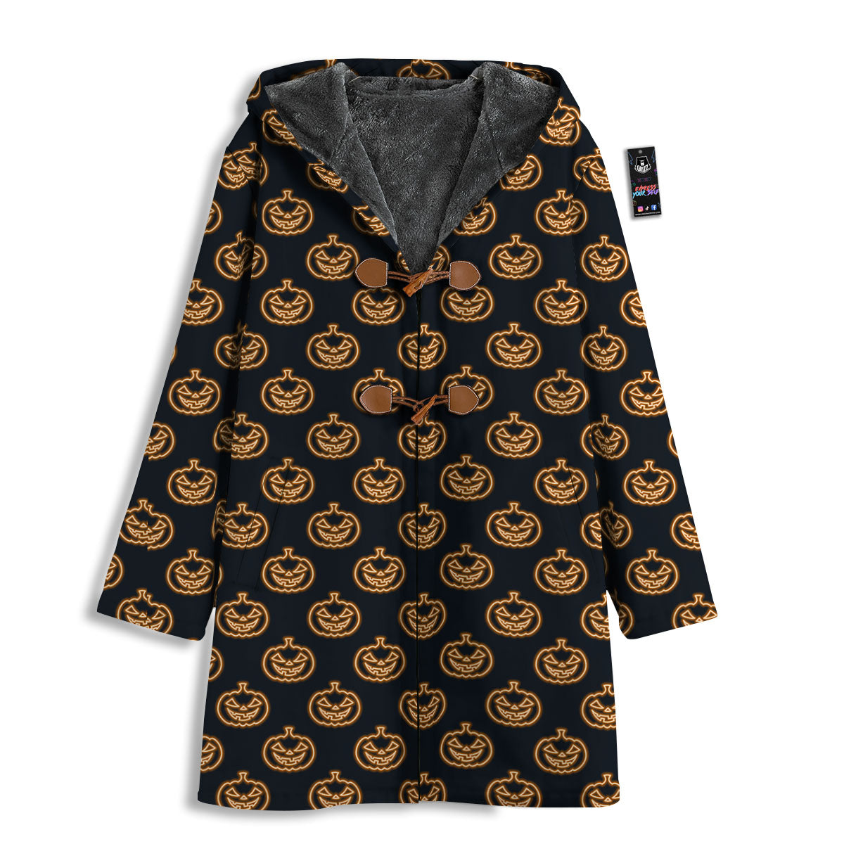 Pumpkin Halloween Print Pattern Men's Windbreaker Jacket-grizzshop