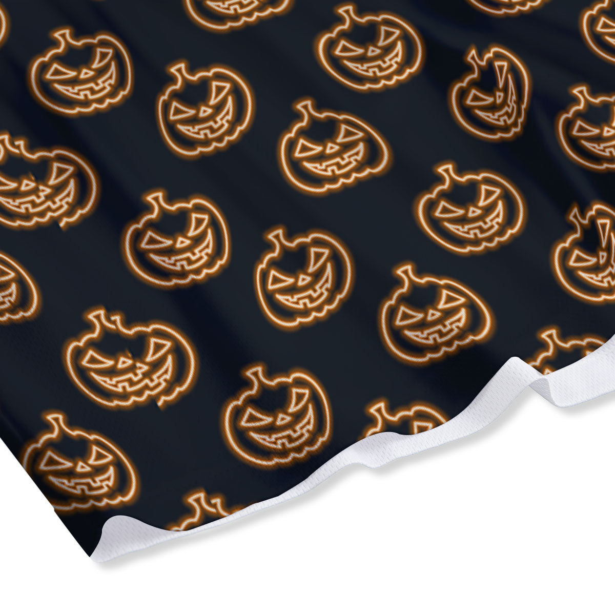 Pumpkin Halloween Print Pattern Mesh Shorts