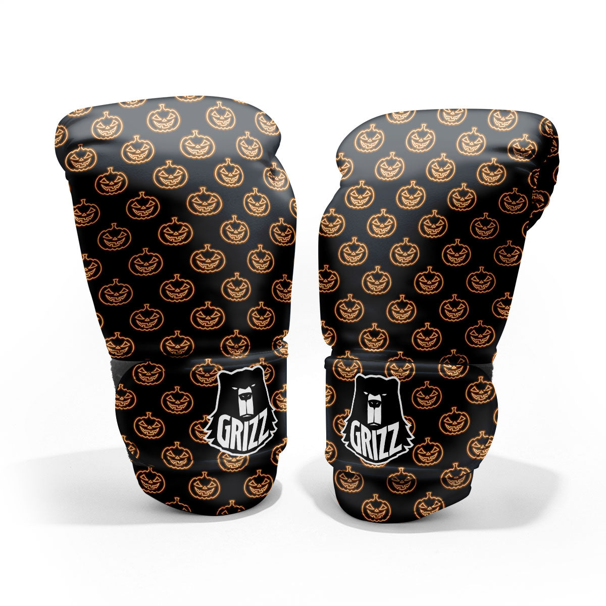 Pumpkin Halloween Print Pattern Pro Boxing Glove