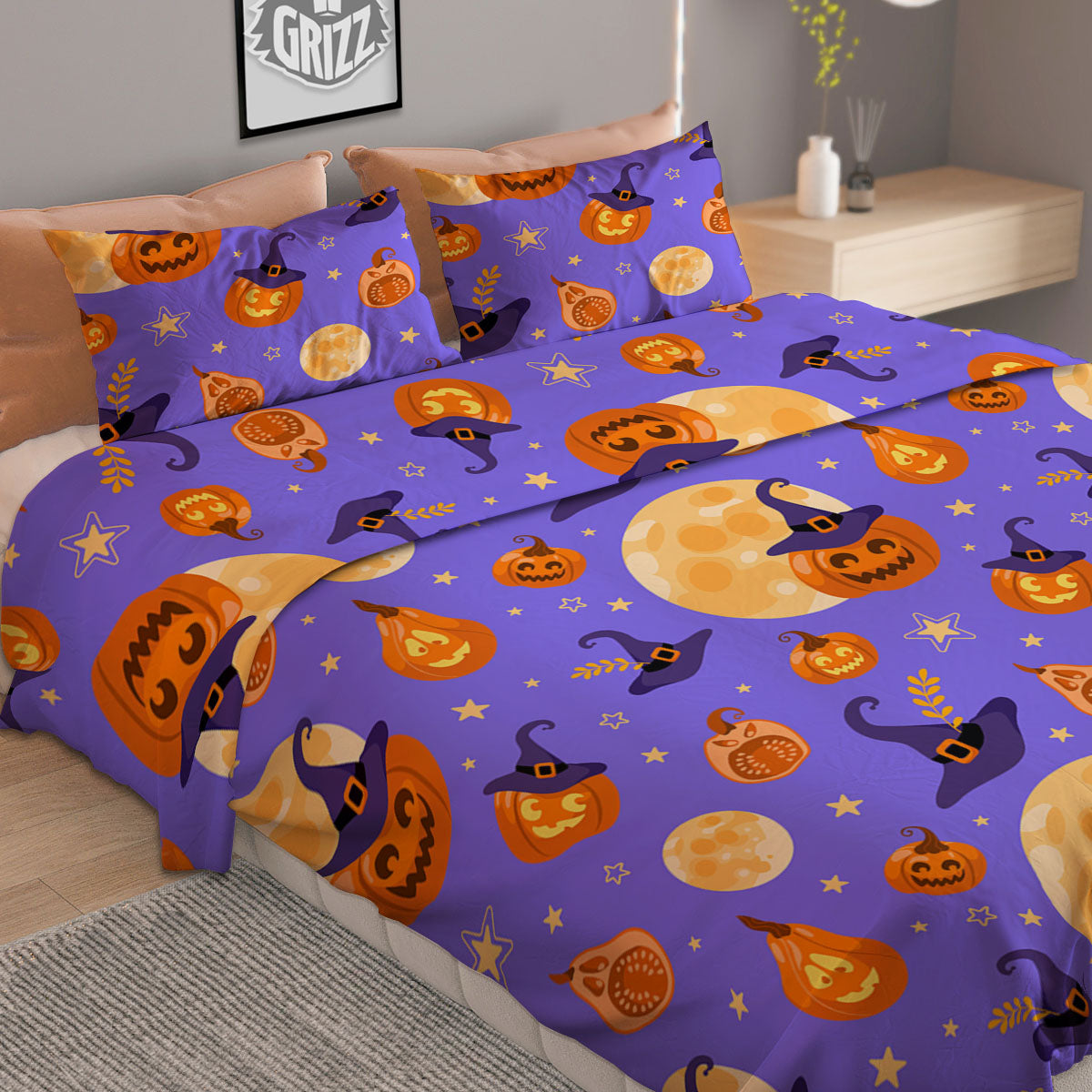 Portrait Rottweiler Vintage Print Duvet Cover Bedding Set