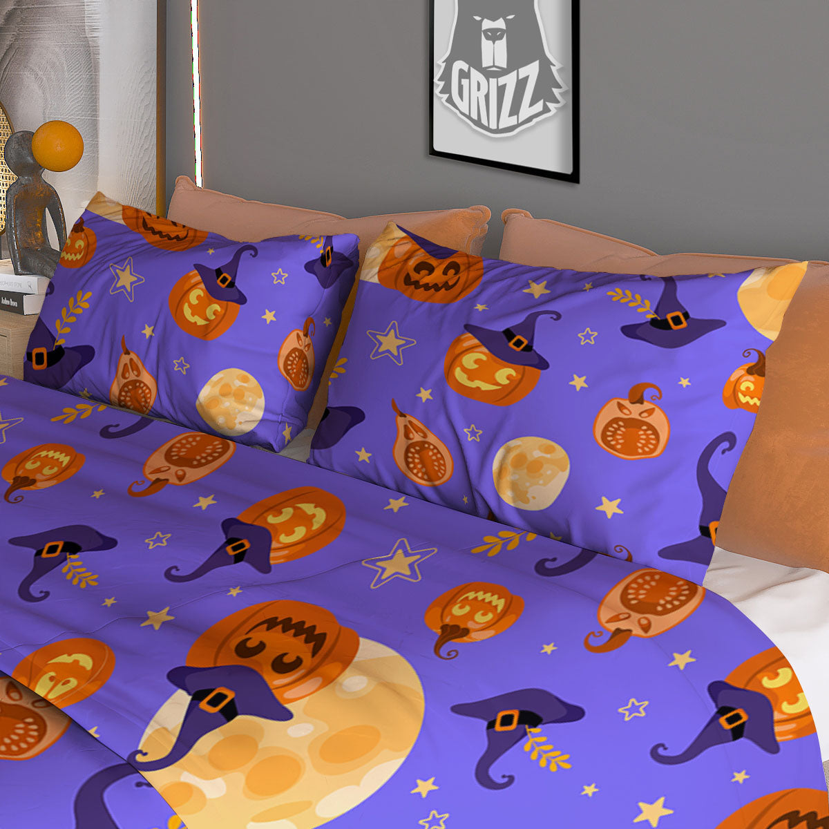 Portrait Rottweiler Vintage Print Duvet Cover Bedding Set