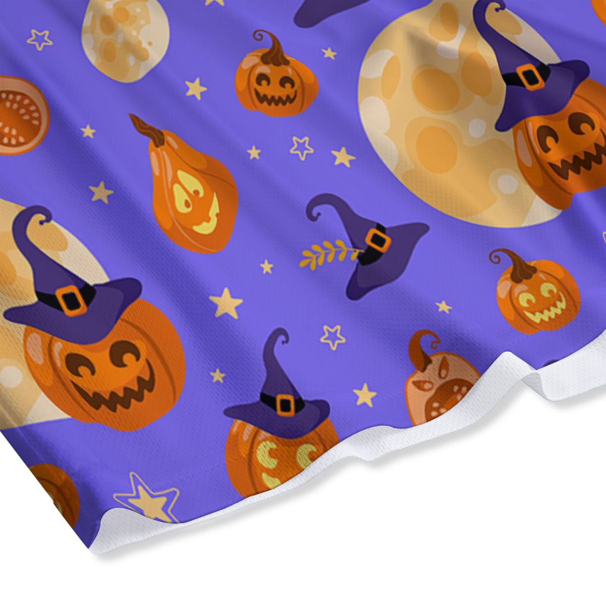 Pumpkin Halloween Purple Print Pattern Mesh Shorts