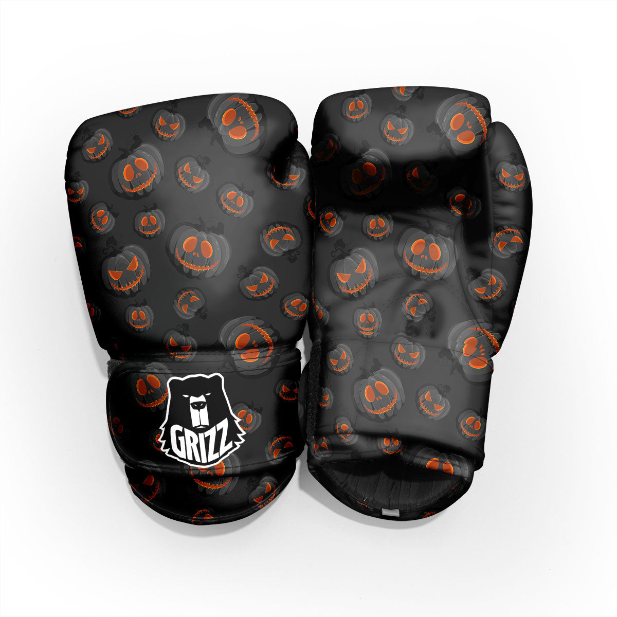Pumpkin Jack O' Lantern Halloween Print Pro Boxing Glove