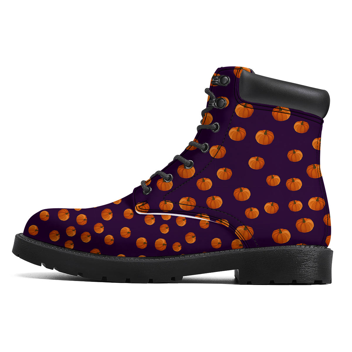 Pumpkin Little Print Pattern Boots-grizzshop