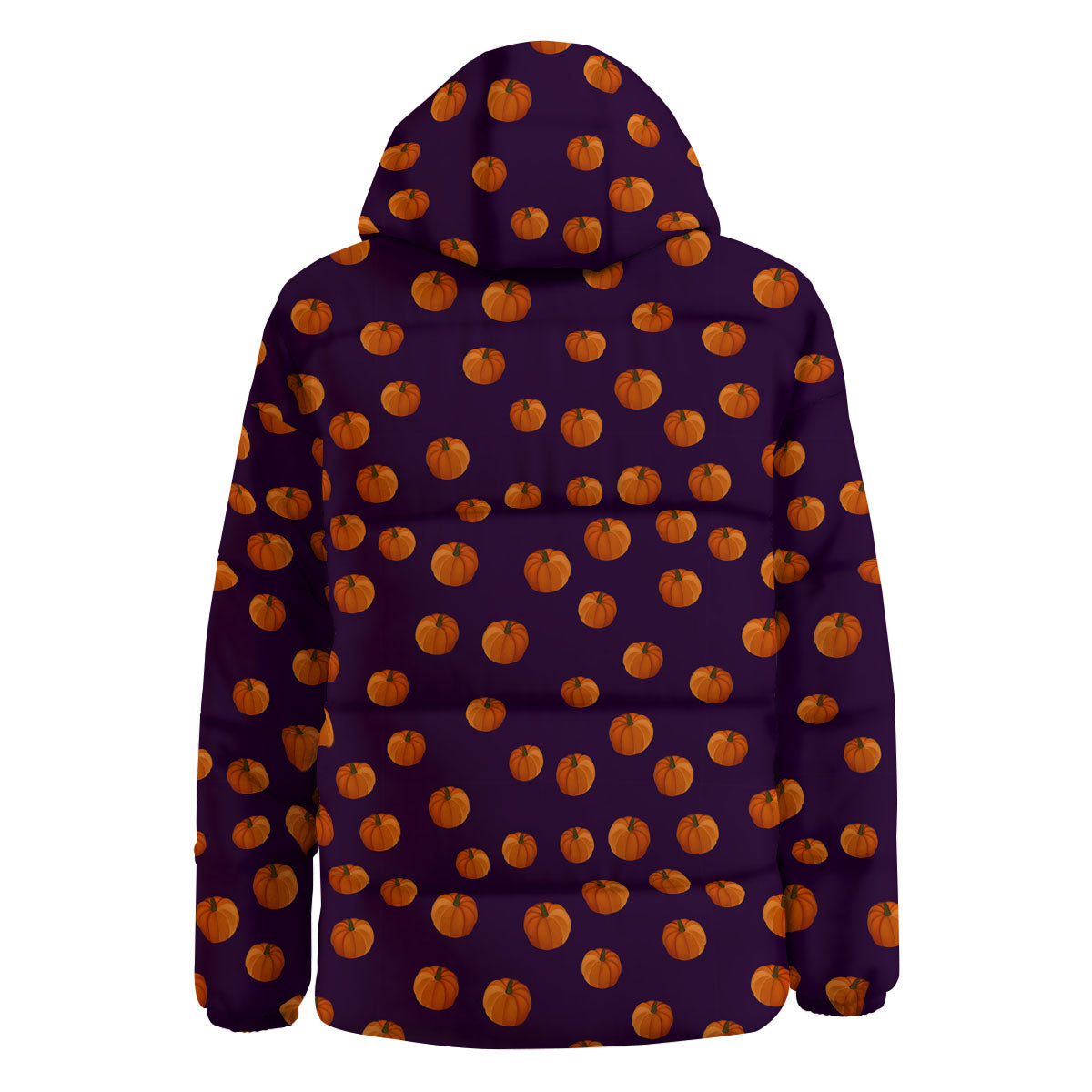 Pumpkin Little Print Pattern Down Jacket-grizzshop