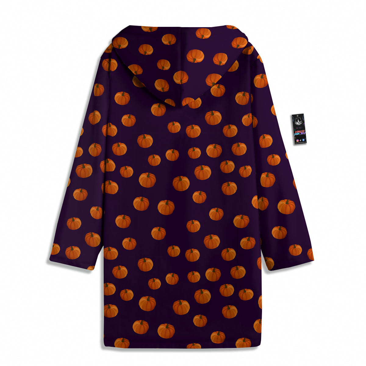 Pumpkin Little Print Pattern Men's Windbreaker Jacket-grizzshop