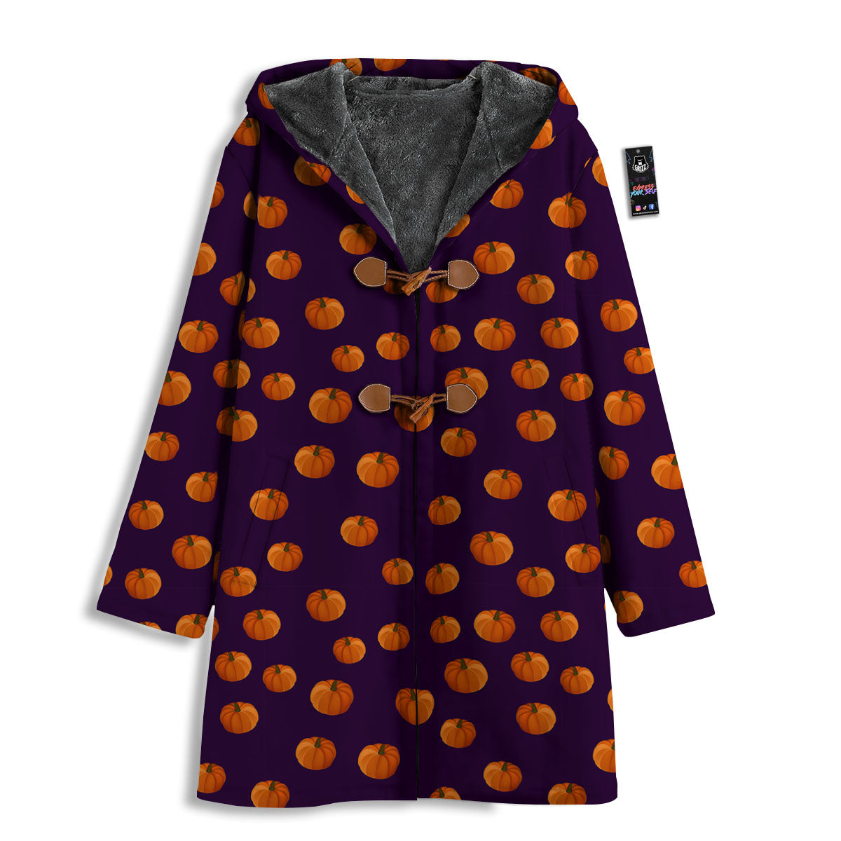 Pumpkin Little Print Pattern Men's Windbreaker Jacket-grizzshop