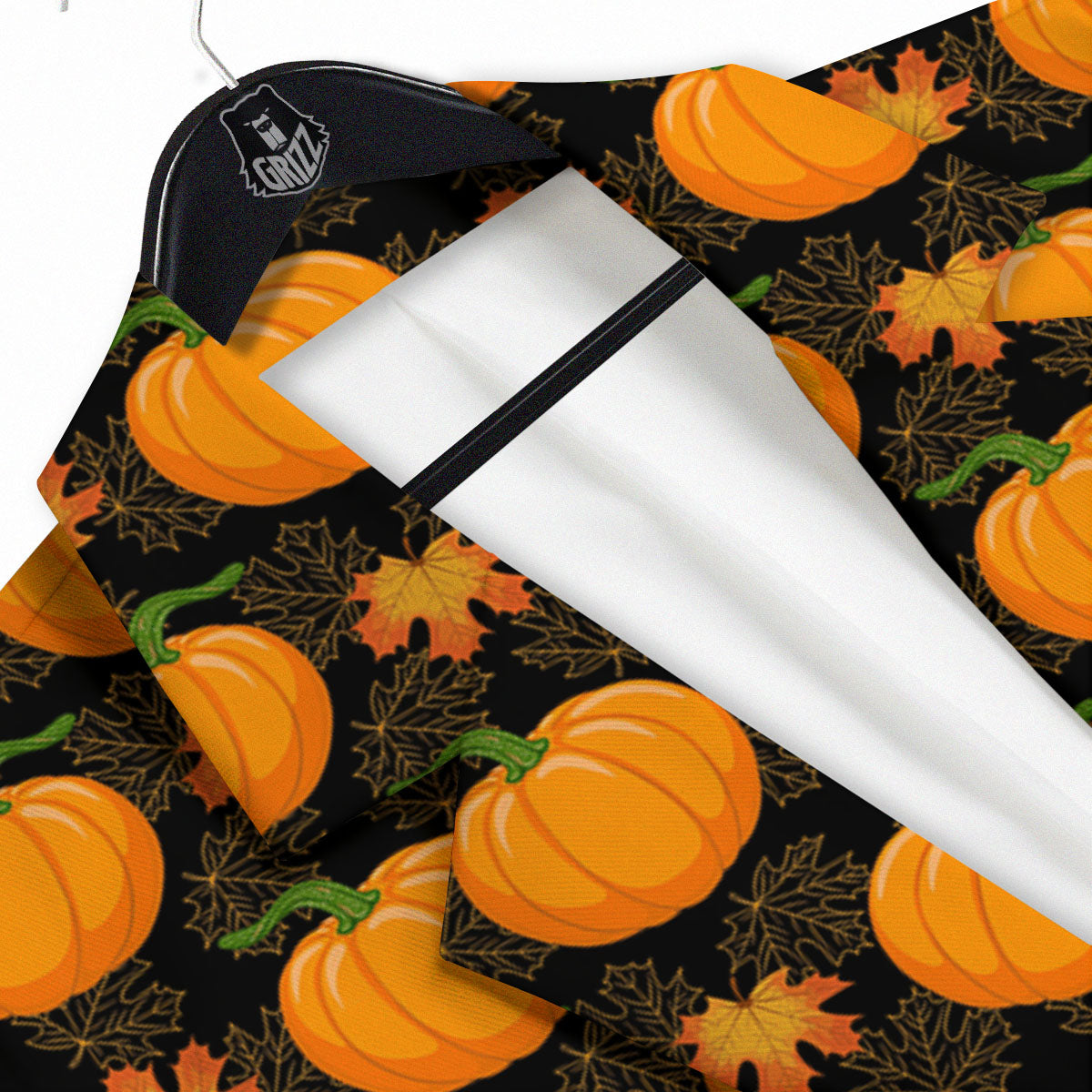 Pumpkin Orange Print Pattern Men's Sport Coat-grizzshop