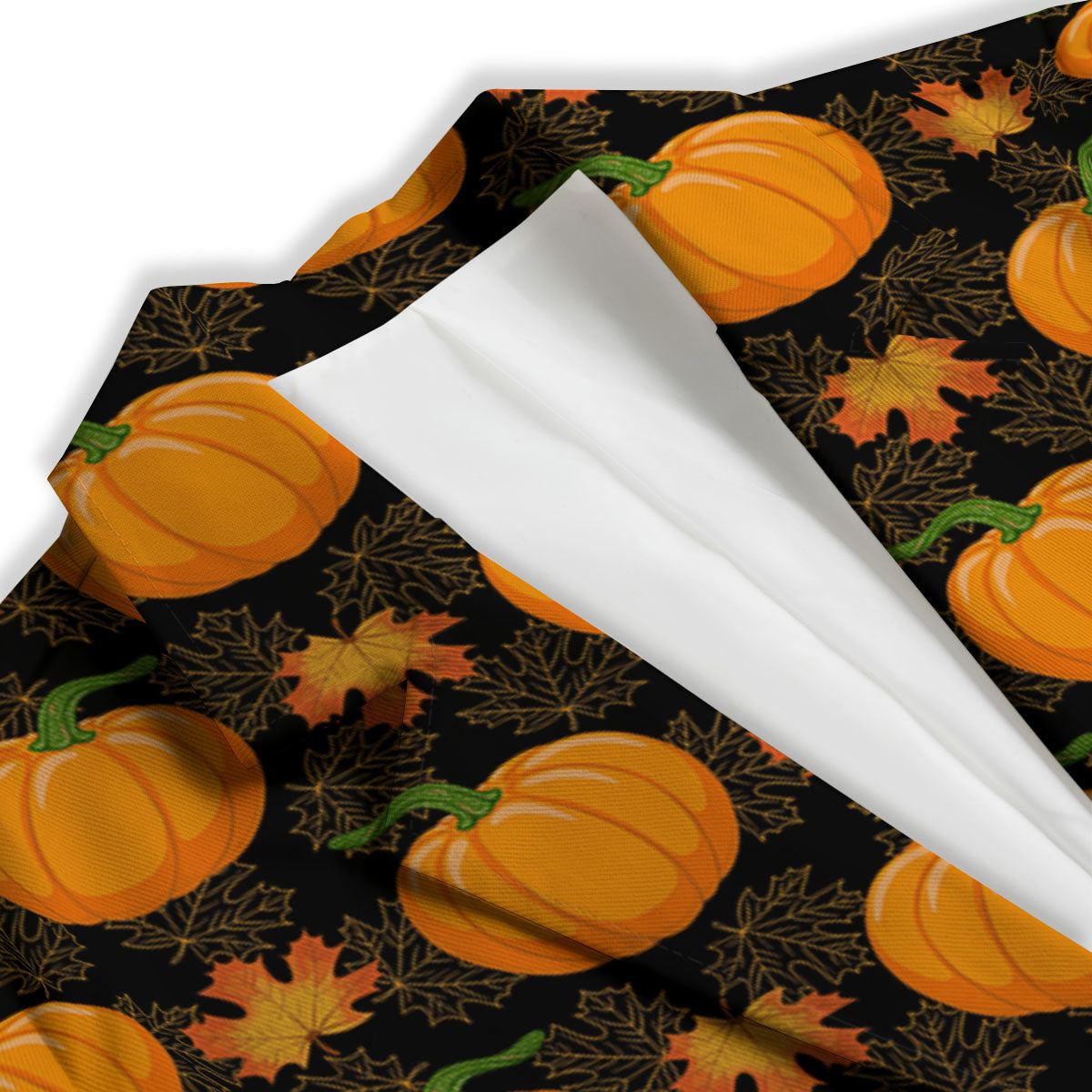 Pumpkin Orange Print Pattern Women's Blazer-grizzshop
