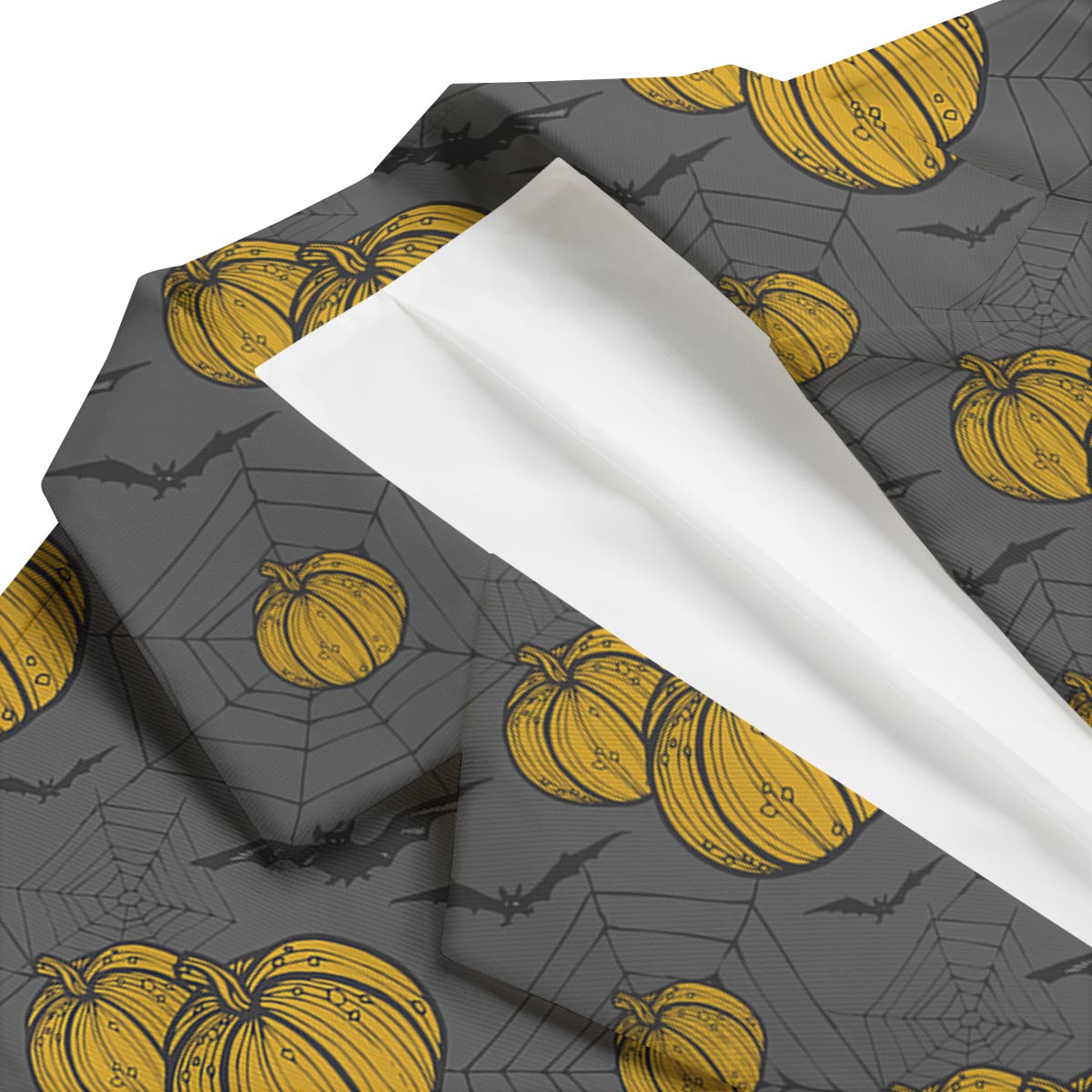 Pumpkin Pattern Print Men's Blazer-grizzshop