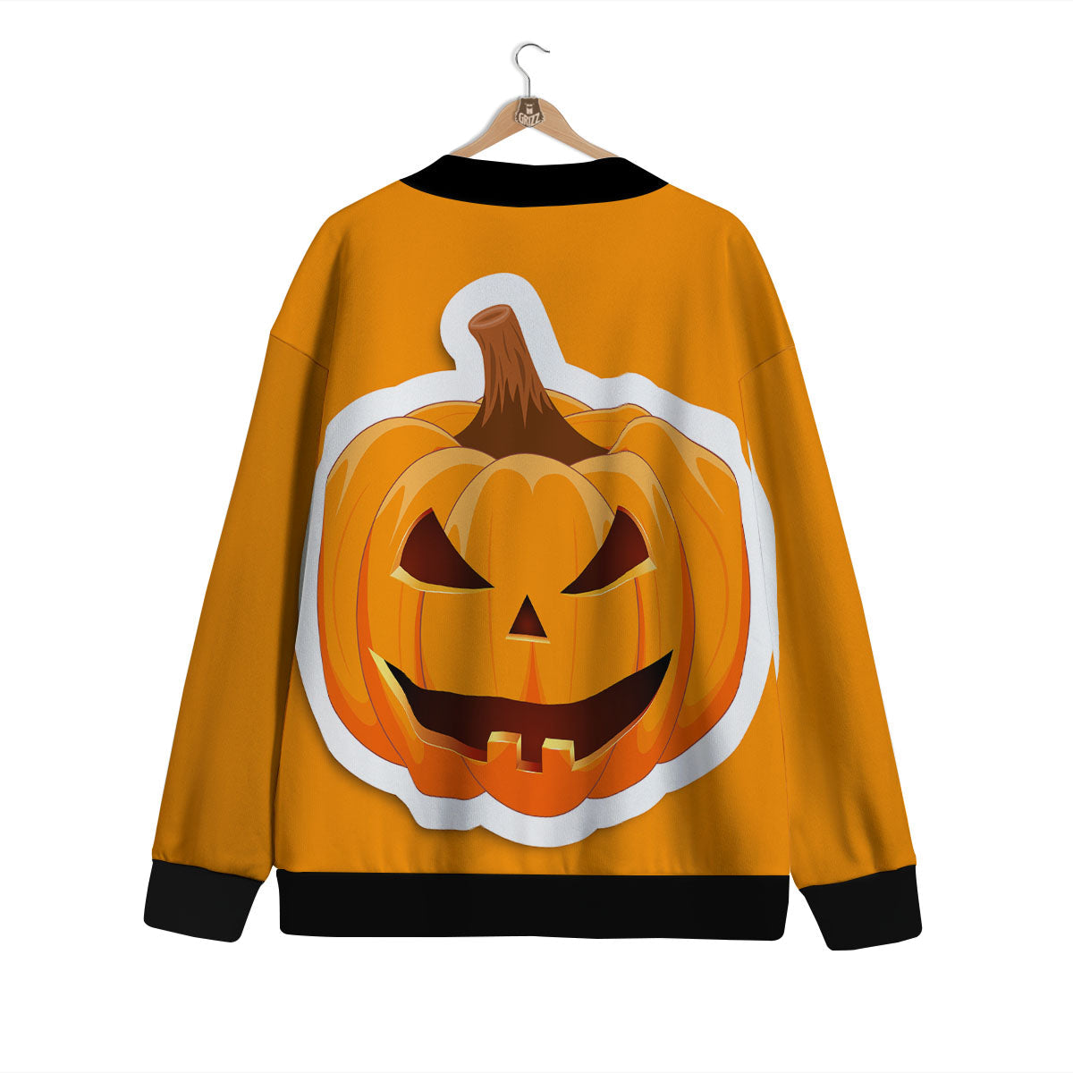 Pumpkin Print Cardigan-grizzshop