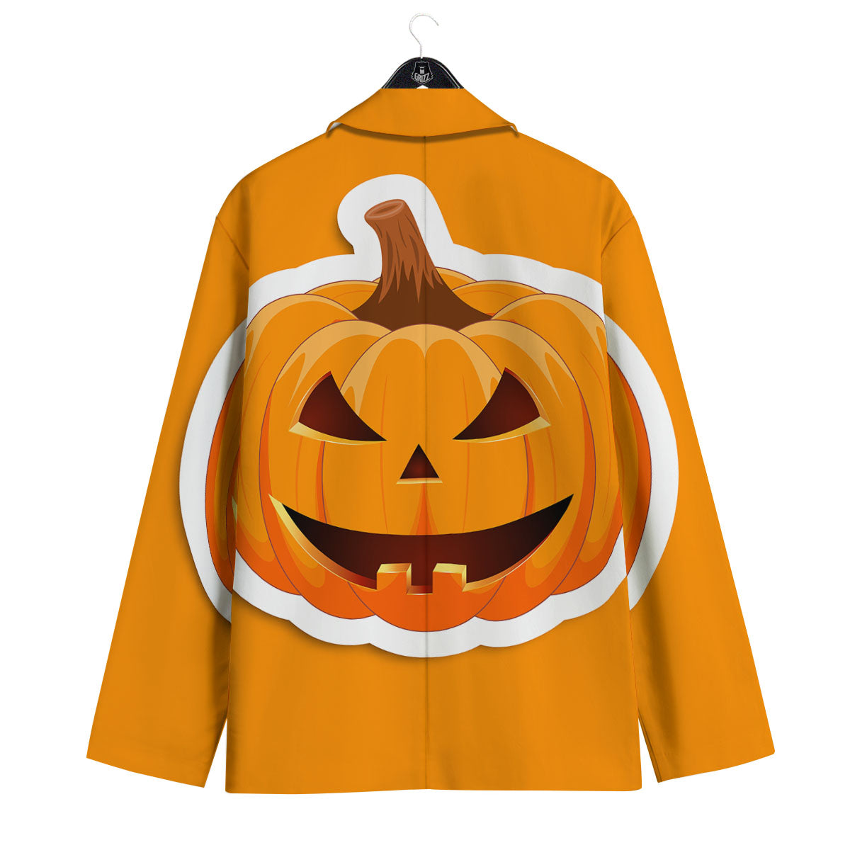 Pumpkin Print Men's Sport Coat-grizzshop