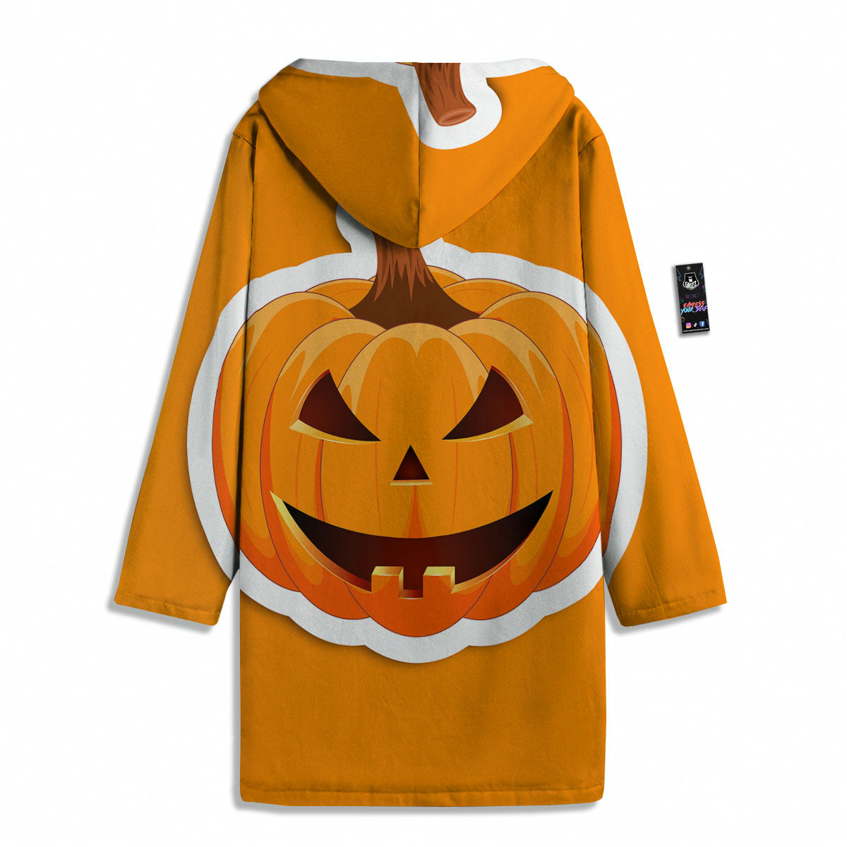 Pumpkin Print Men's Windbreaker Jacket-grizzshop