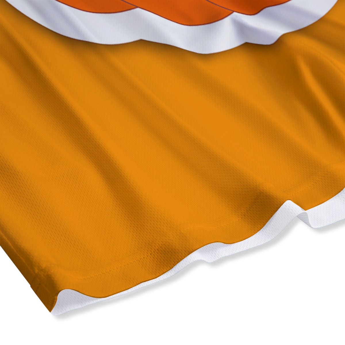 Pumpkin Print Mesh Shorts