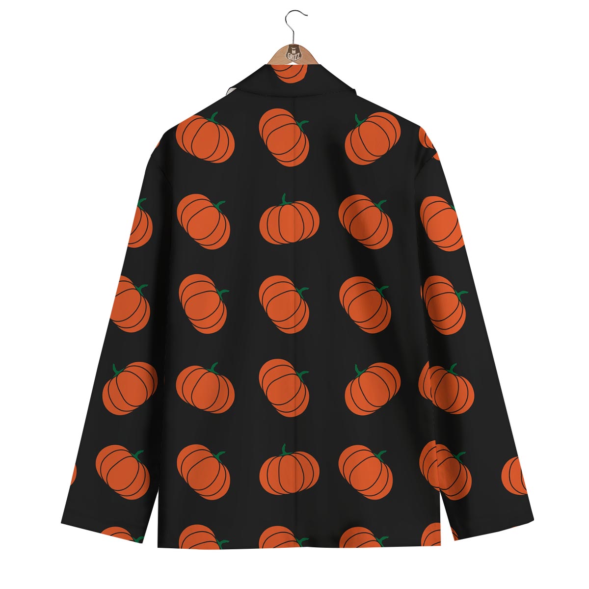 Pumpkin Print Pattern Men's Blazer-grizzshop