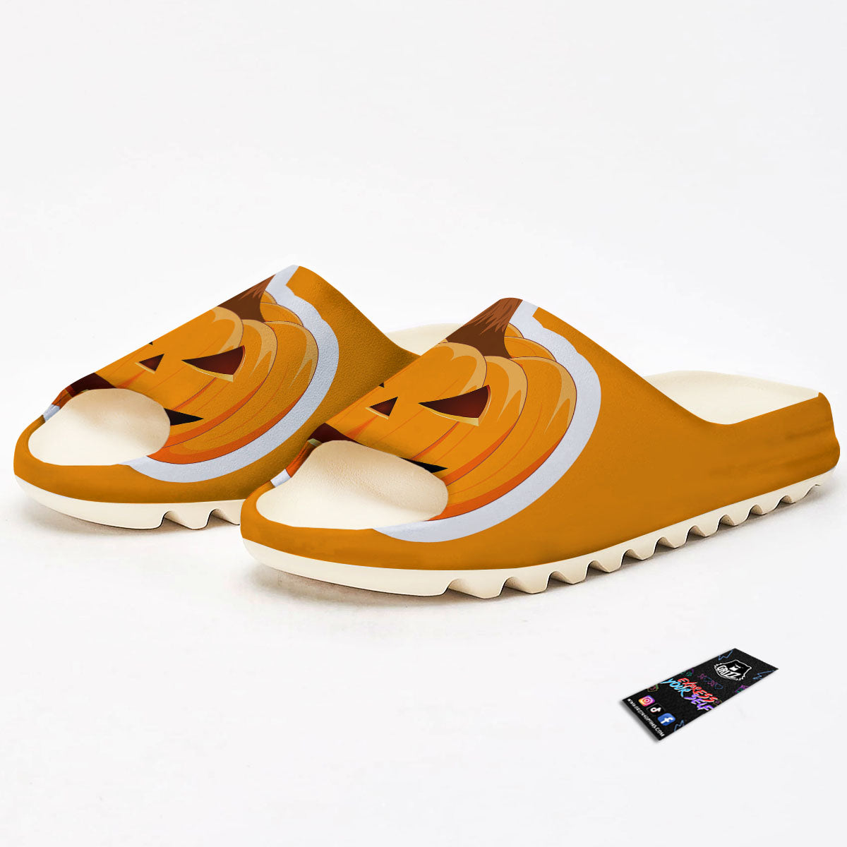 Pumpkin Print Sandals-grizzshop