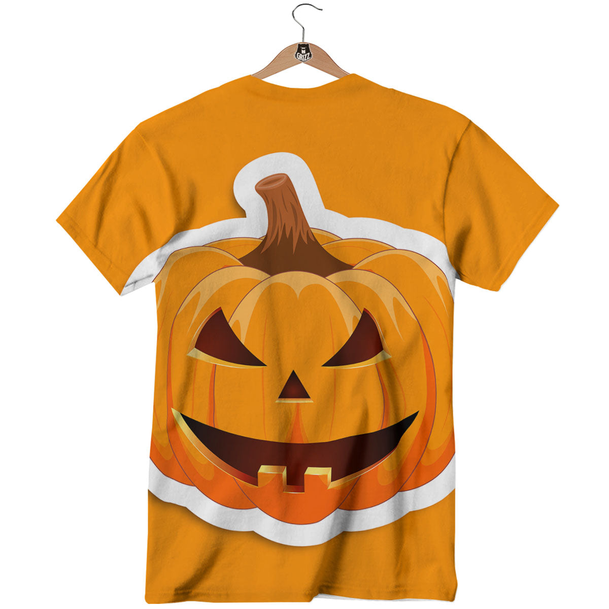 Pumpkin Print T-Shirt-grizzshop