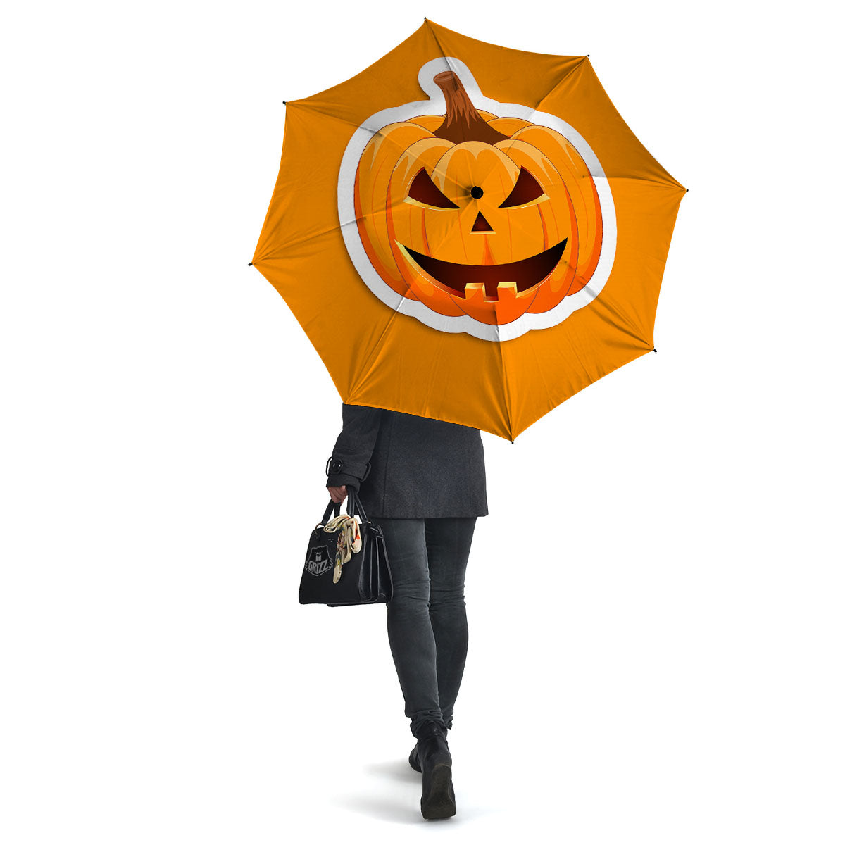 Pumpkin Print Umbrella-grizzshop