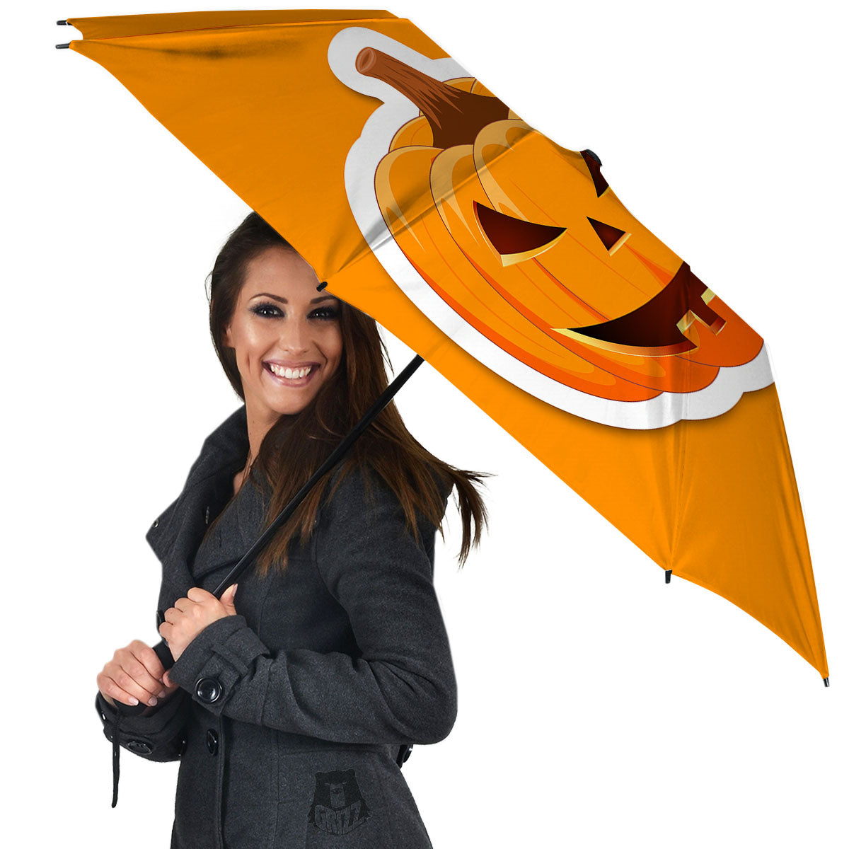 Pumpkin Print Umbrella-grizzshop