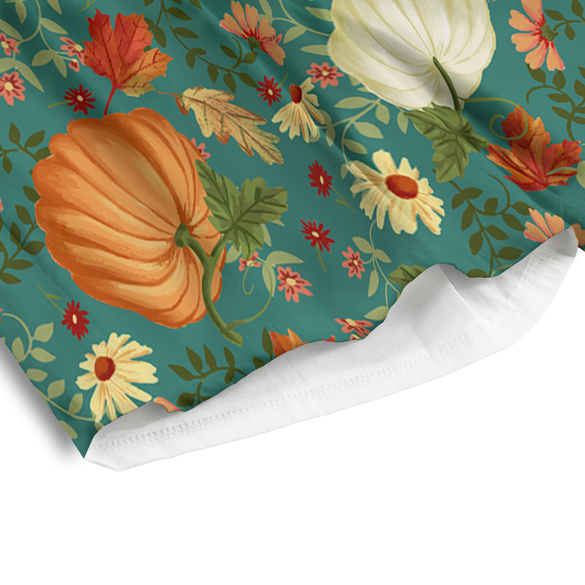 Pumpkin Vintage Print Pattern Men's Athletic Shorts