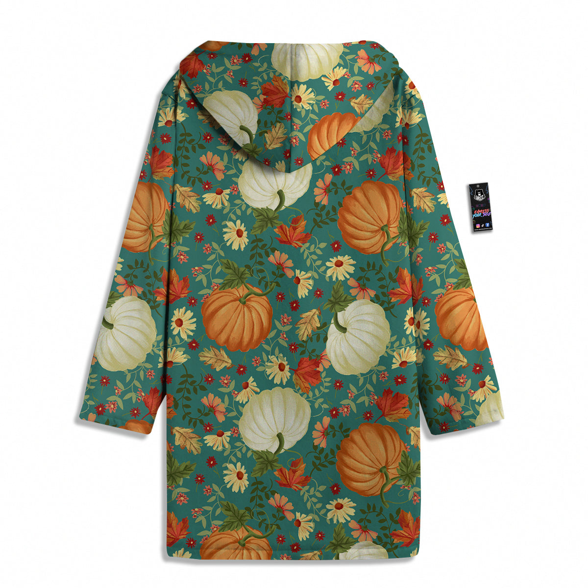 Pumpkin Vintage Print Pattern Men's Windbreaker Jacket-grizzshop