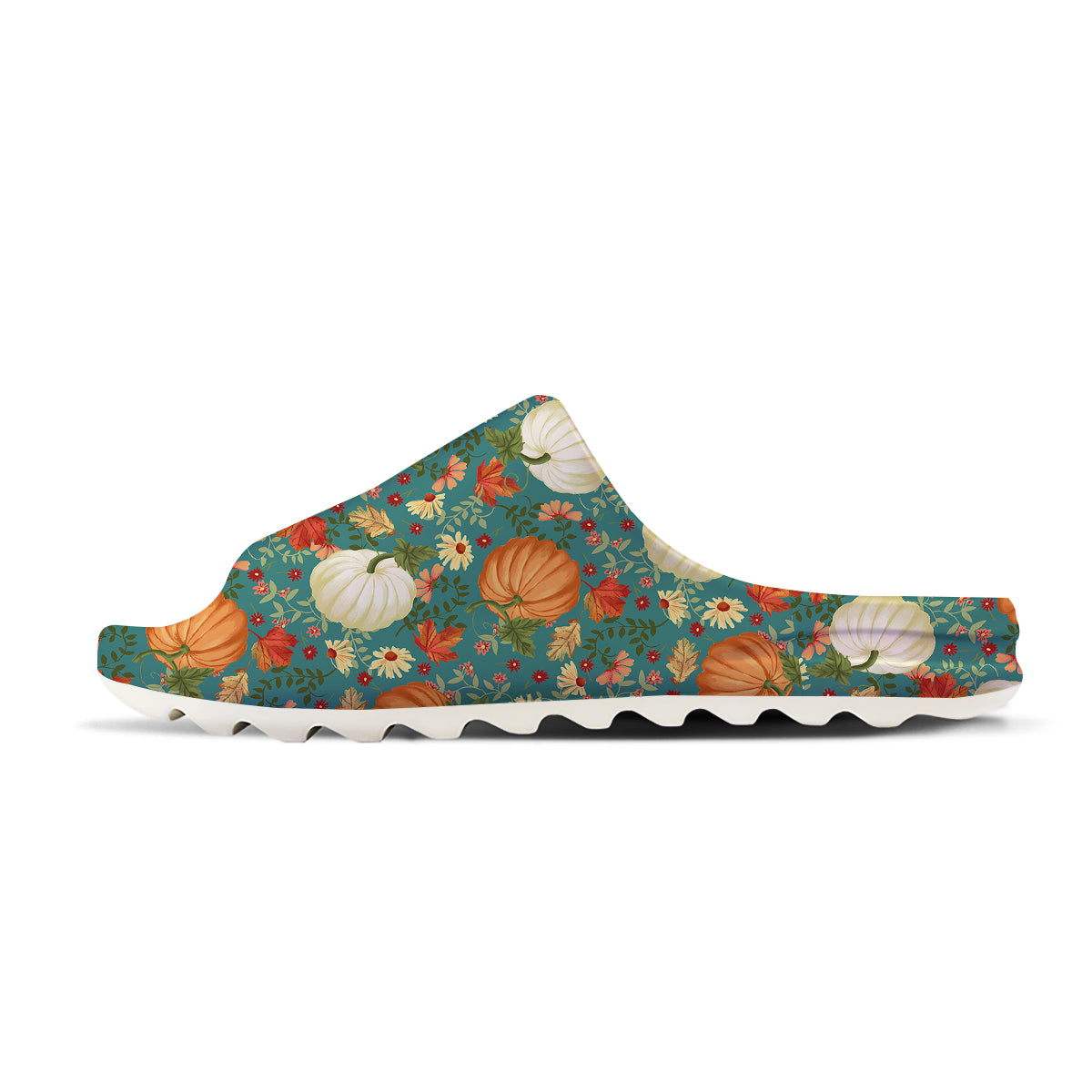 Pumpkin Vintage Print Pattern Sandals-grizzshop